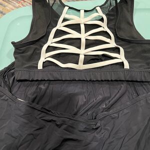 Balera sports bra open draped back dance top convention wear